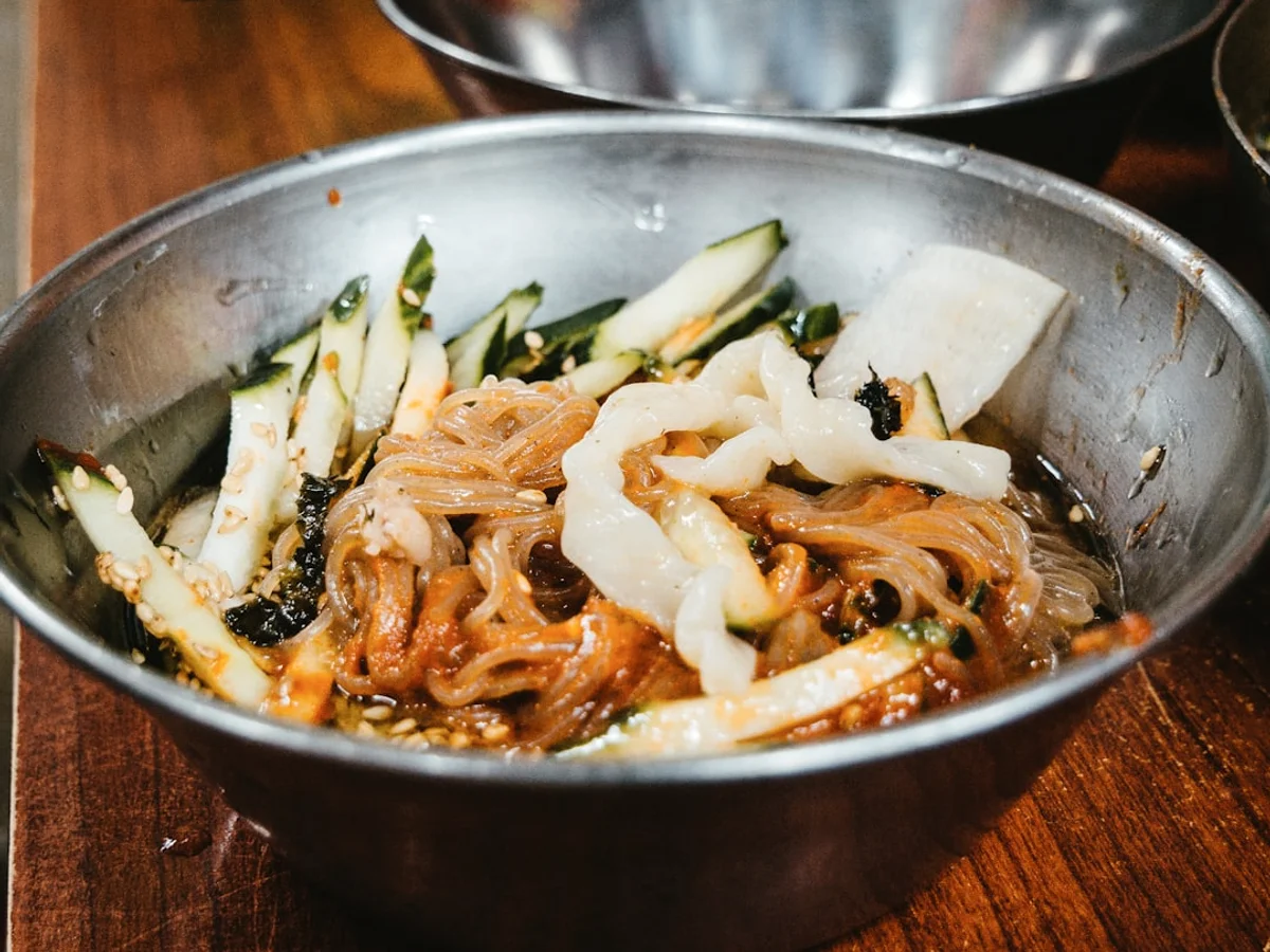 Cooked food in gray bowl related to Comprehensive guide to Korean