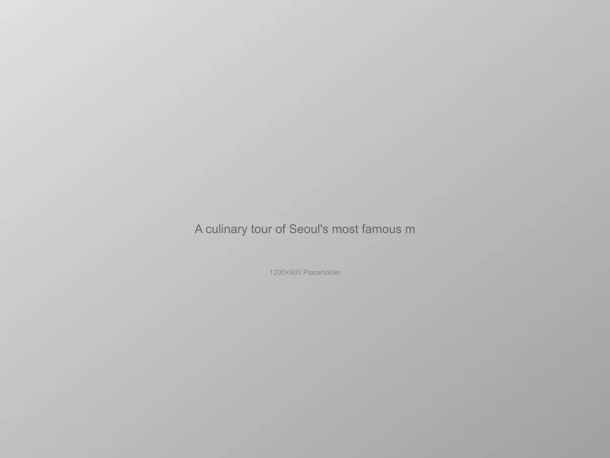 A food stand with food on it at night in Korea